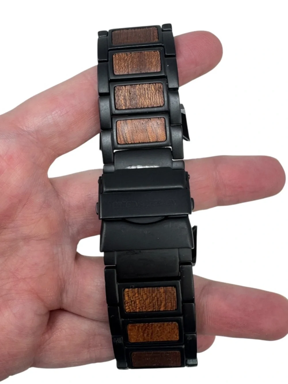 Original Grain Men's‎ Sapele Barrel Black Dial Scuffed Needs Battery